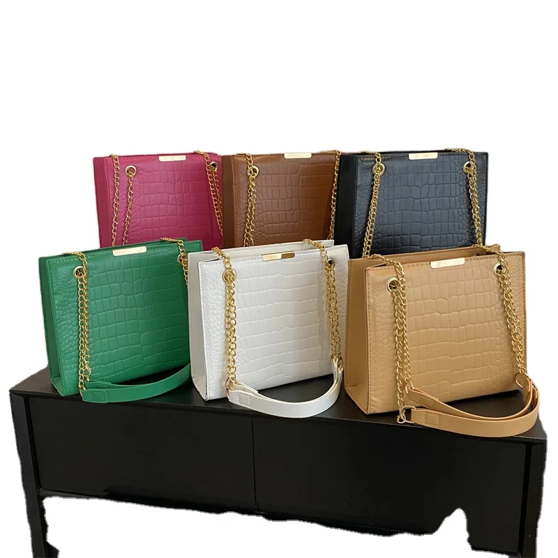 2024 NEW YCH Spring Hundreds of Fashion Chain Armpit Bag New Single Shoulder Crossbody Bag Large Capacity Square Bag For Woman