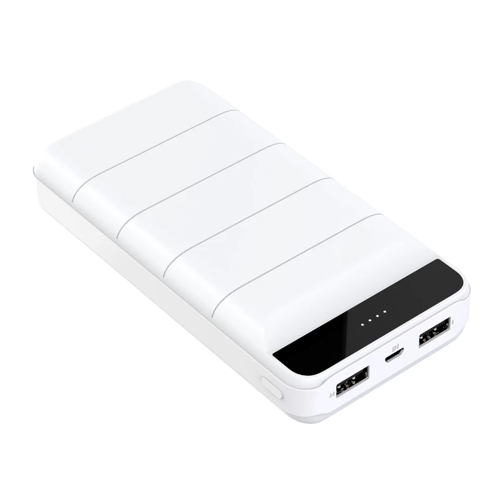 Power Bank Portable Charger 20000mAh Ultra High Capacity External Battery Pack 3 USB Output with LCD Display Dual Flashlights