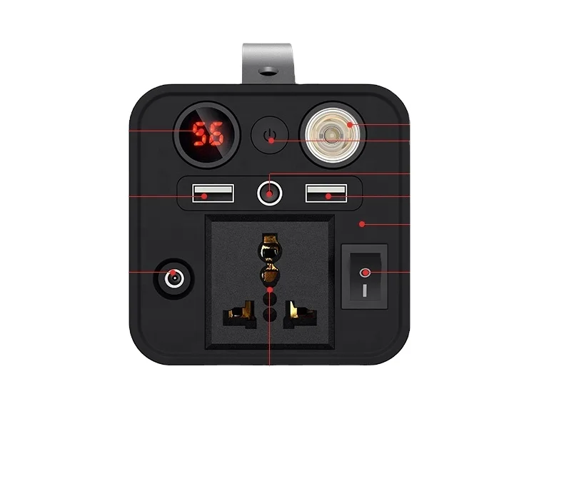 ac power bank Portable Battery 110V 300W Power Bank Supply Hot Sale External 45000mah Phone Quantity Led Multiport Output