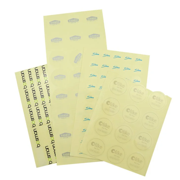 Виниловые клейкие пластиковые печатные наклейки на заказ логотип Вырезать этикетку