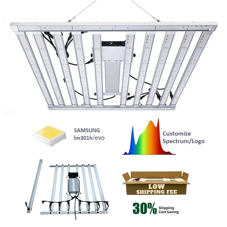 Светодиодная панель для выращивания растений 1200 Вт lm301h УФ ИК-контроль индивидуальная форма PPFD lm301b Комнатные растения полный спектр 1500 светодиодные