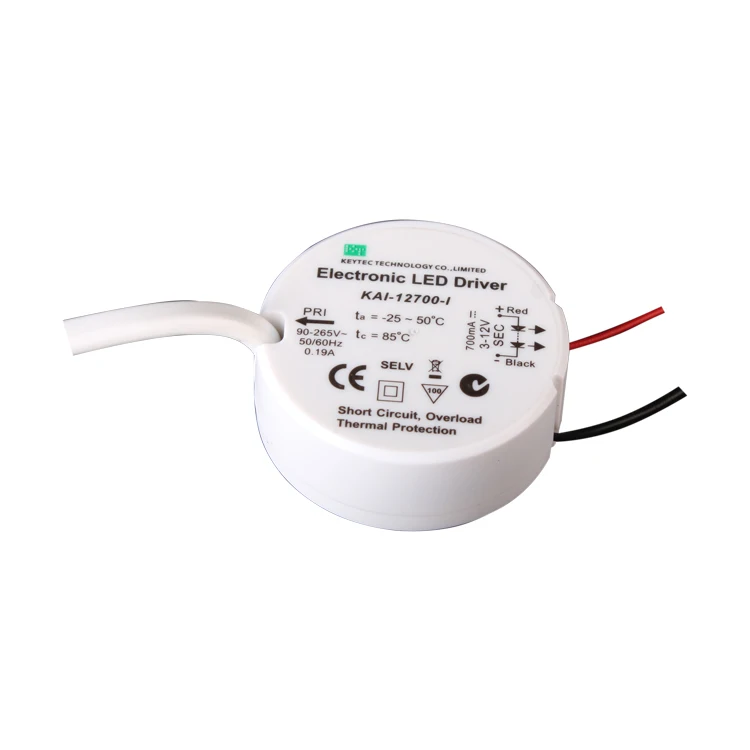 Стандартный светодиодный драйвер постоянного тока 9 Вт 700 мА IP20