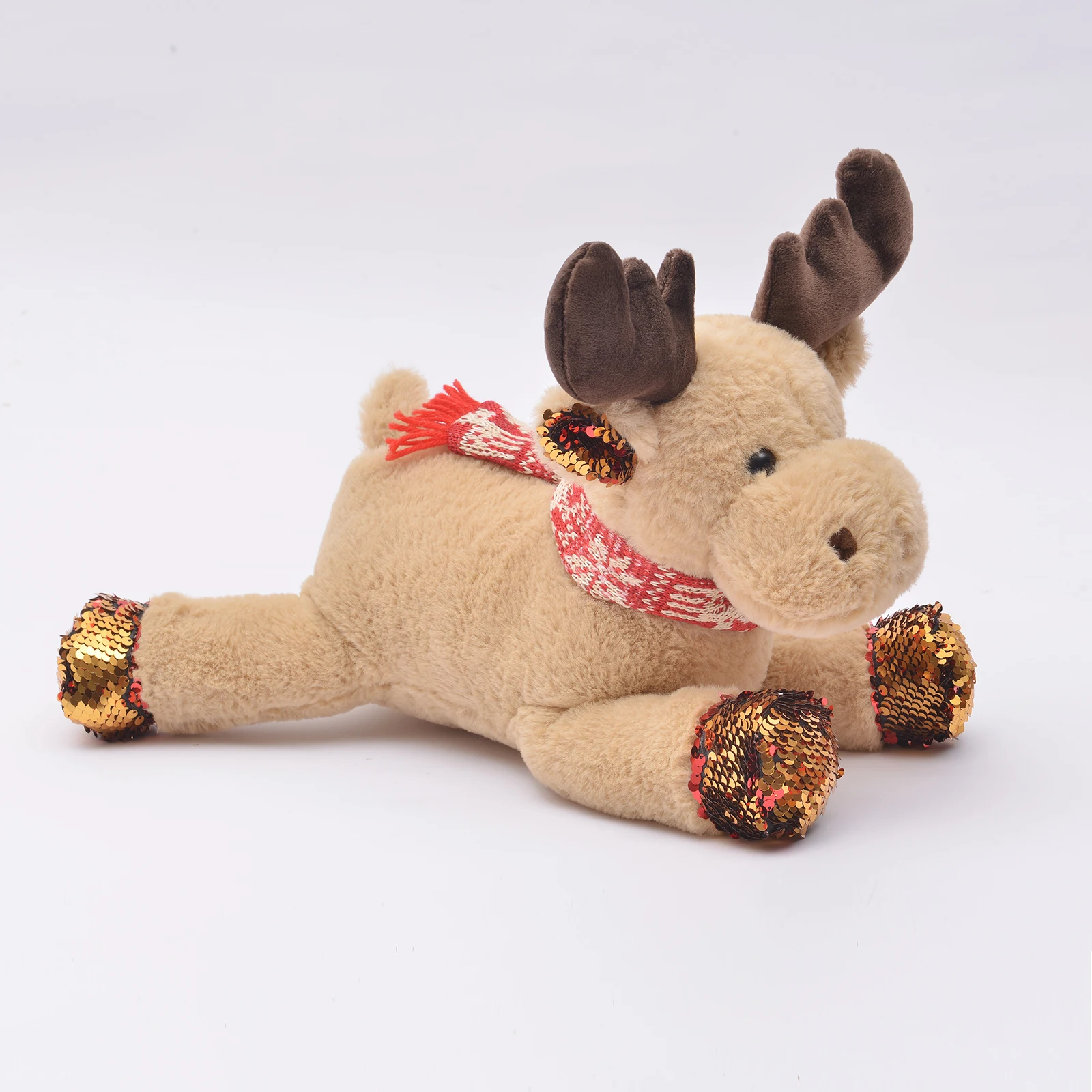 2024 new animal Plush Elk Doll Christmas Deer Plushie Deer Doll Stuffed Toy Pillow Festival Toys
