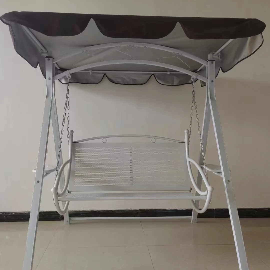 Low Price 3 Person Outdoor porch garden Patio Swing bed hanging Chair with Canopy Shade