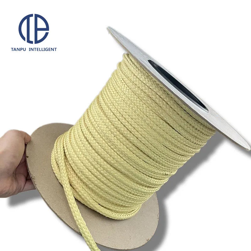 Hot Sale  Glass Machine Heat Resistant Materials Aramid Fiber Rope For Glass Tempering Machine