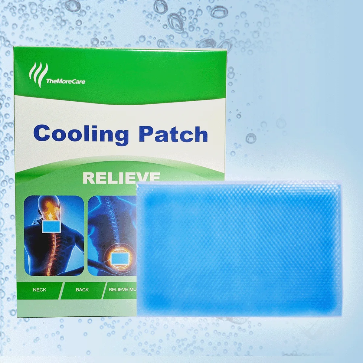Hydrogel Cold Compress Cooling Patch Body Pain Relief Patch Self Cooling Gel Patch for Physical Pain Relief