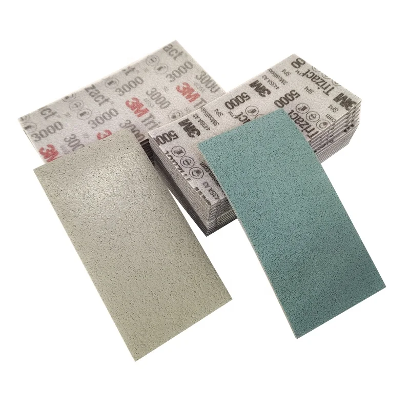 3M Pyramid Sandpaper Car Beauty Polishing 70/140mm3000/5000 Gravel Dry Grinding Sponge