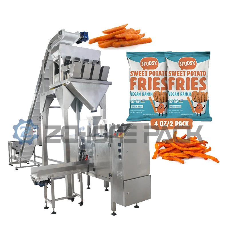 automatic multi-function packaging machines Dried squid/ Potato chips/Sweet potato sticks rotary packing machine