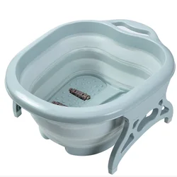 Foldable Plain Foaming Massage Bucket Plastic Foot Bath Basin Large Heightening Footbath Fording Barrel Footbath