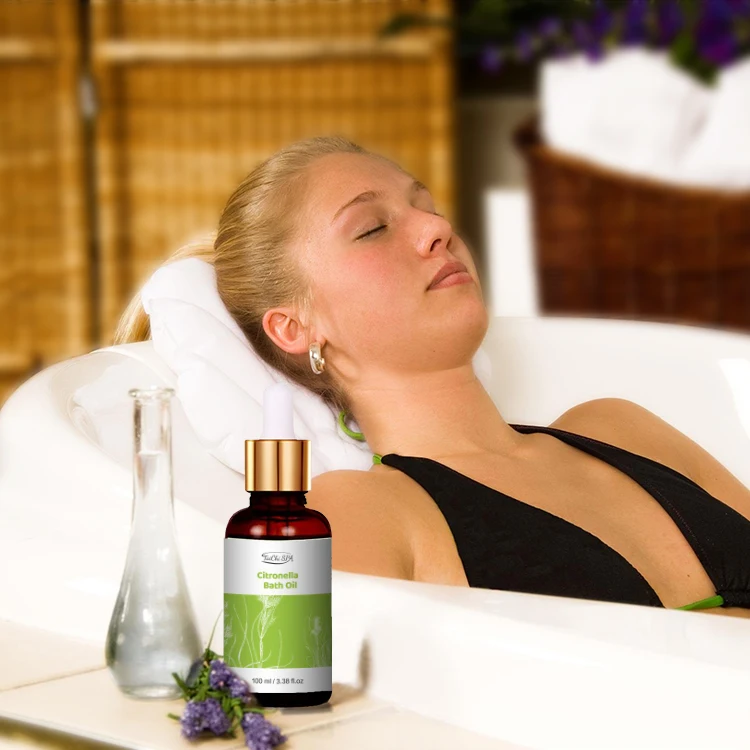 OEM/ODM Высококачественное масло для спа-ванны Citronella Relax 100 мл высококачественное органическое чистое натуральное терапевтическое увлажняющее