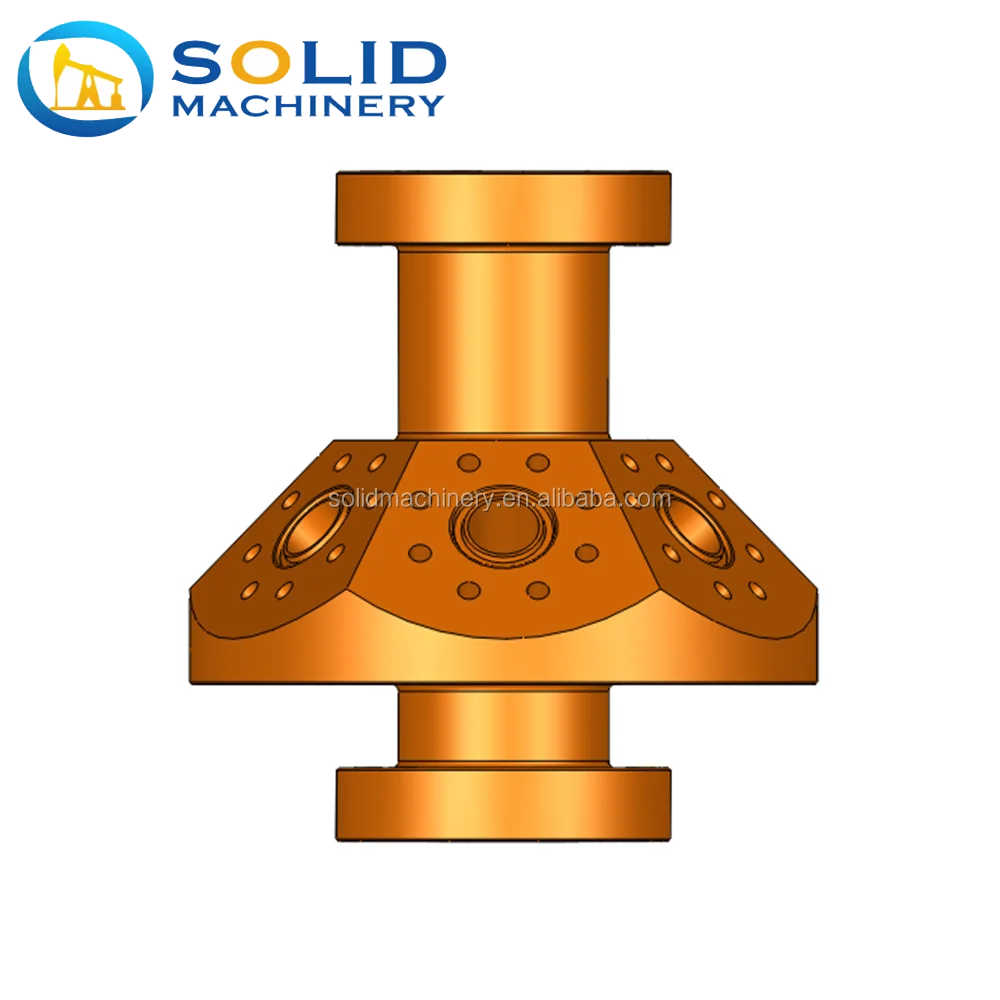 
API 6A six outlets frac heads for fracturing work 
