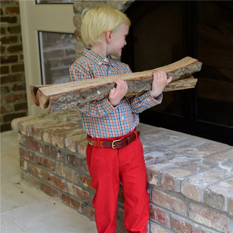 Custom Mallard Duck Hand Stitched Needlepoint Children Leather Belts