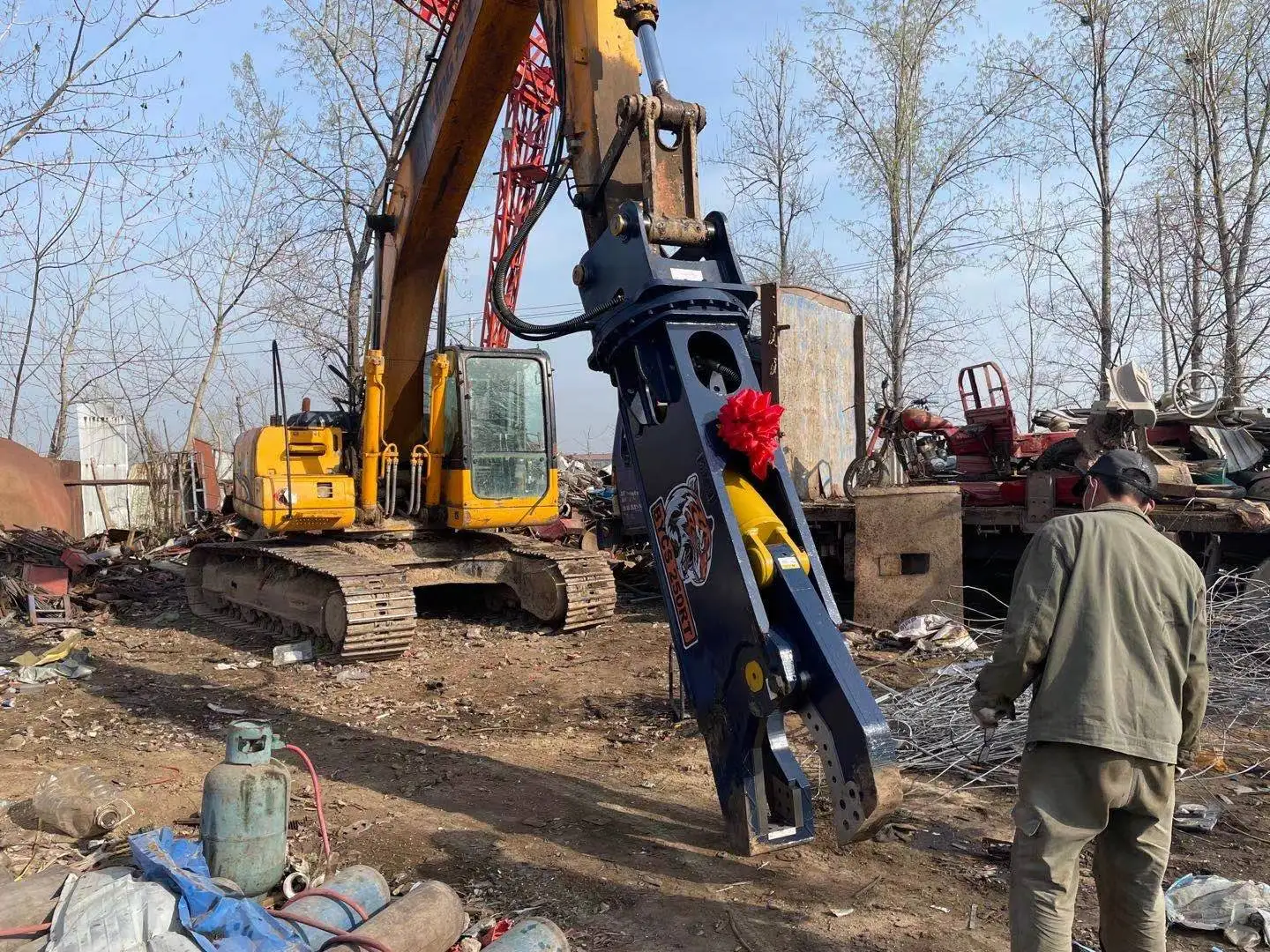 Construction Machinery Accessories 360 Degree Rotating Hydraulic Olecranon Scissors Pliers