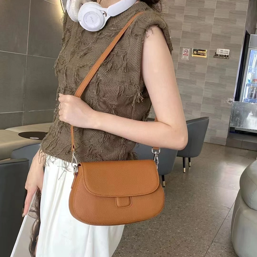 BADI Factory Fashion Leather Ladies Handbag Elegant Cow Leather Luxury Bag New Arrival Women Stock Genuine Leather Hand Bag