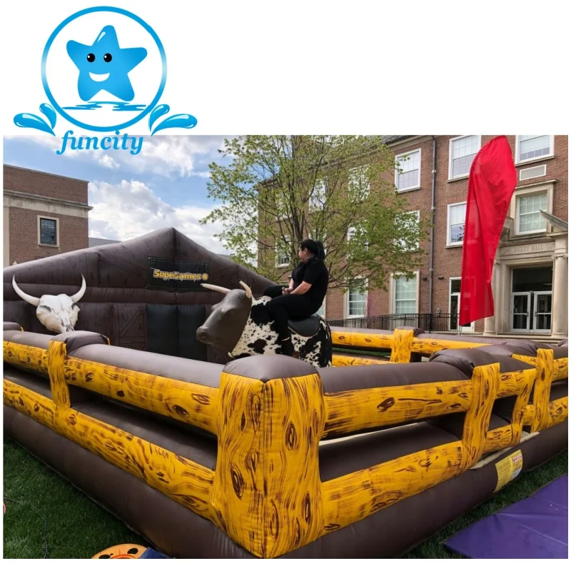 Wholesale Party Rental Equipment Outdoor Sport Game Bull Riding Mechanical Bull Inflatable