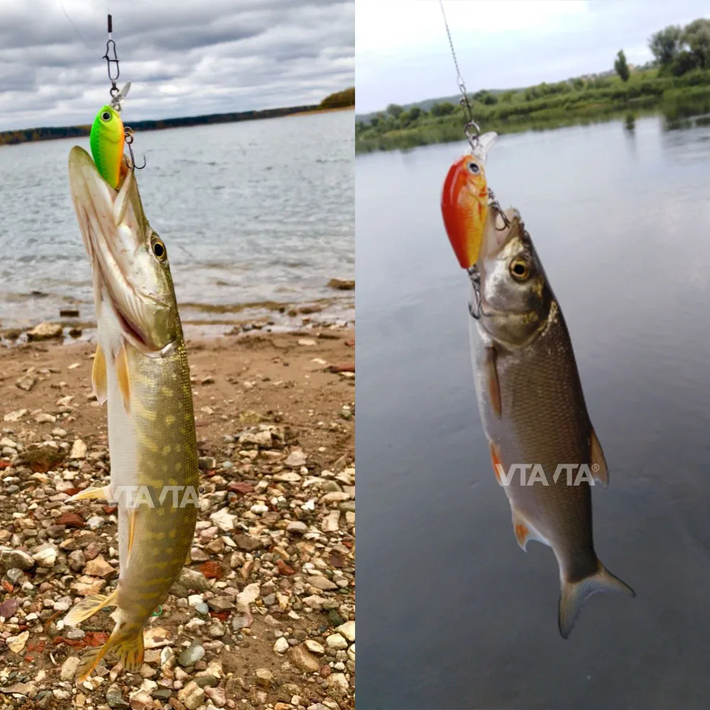 Оптовая продажа набор кренкбейтов приманки в виде гольяна рыболовная приманка свимбейт для окуня мини-воблеры кренкбейт рыболовные