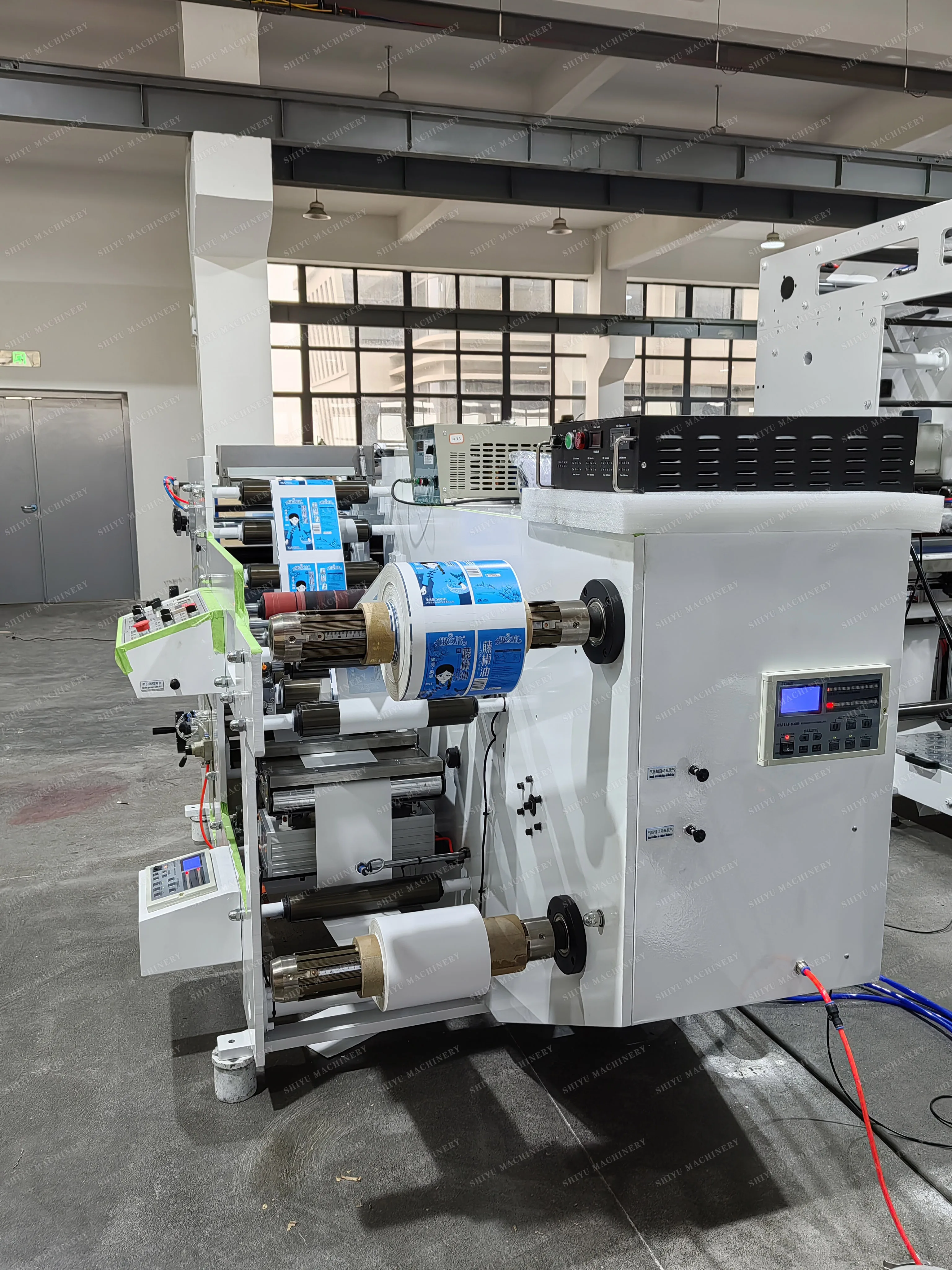 Low Prices 2 Colors High Speed Automatic Paper Roll To Roll Die Cut PAPER Flexo Label Printing Machinery