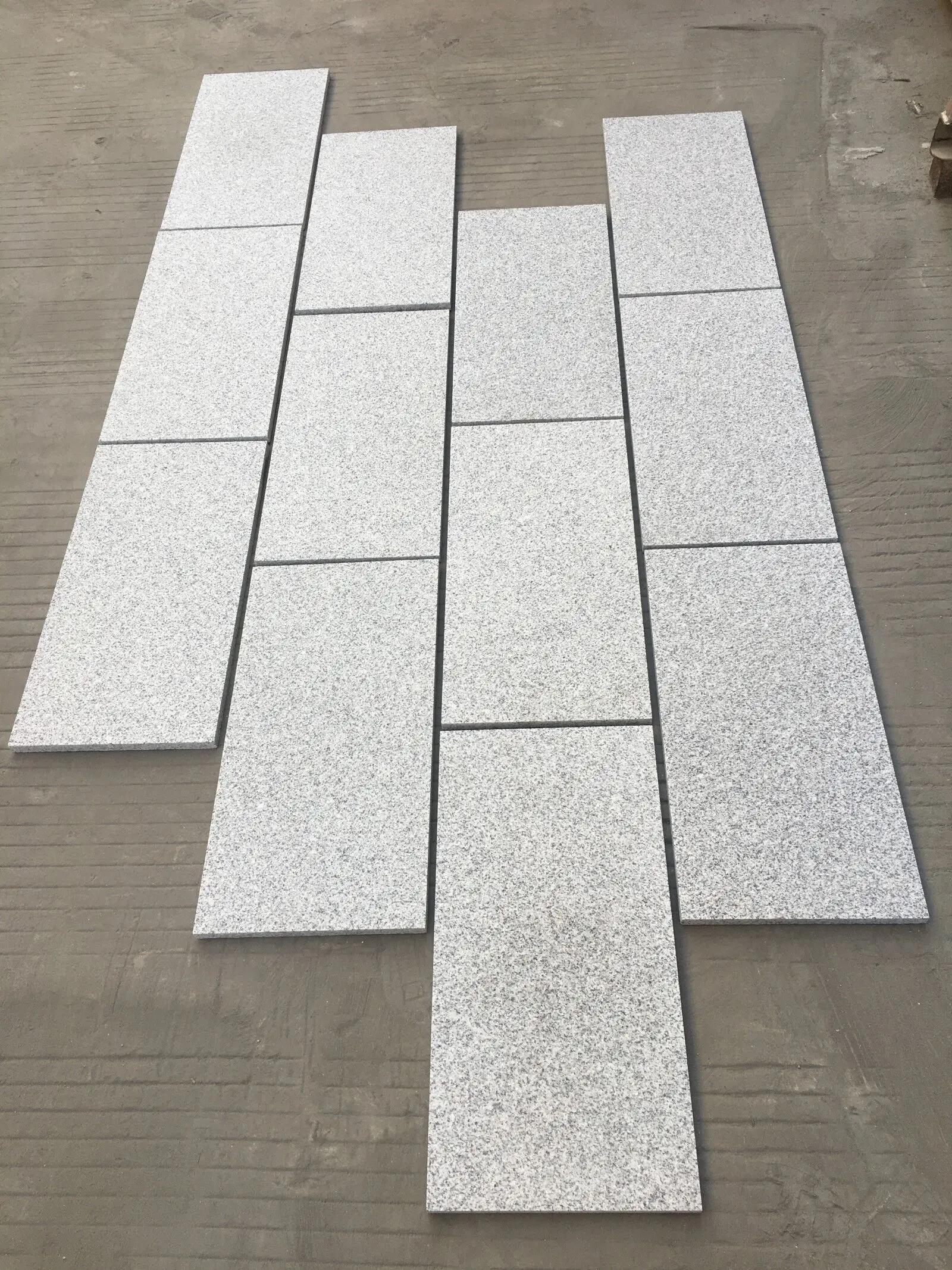 Wholesale Ecological stone Chinese Natural Granite Flamed Top Honed Royal White 60x30x3cm Floor Tile Slabs