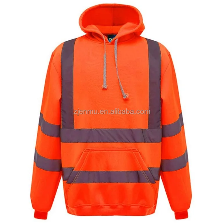 Пуловер с капюшоном Hi-Vis, толстовка, защитная толстовка, светоотражающие куртки, куртка-бомбер