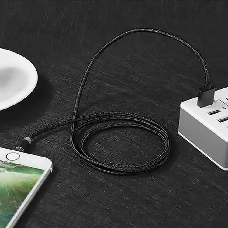 
Wholesale 2.4 A magnetic USB cable for android 1 M data line Micro USB Type C charger cable for iPhone 