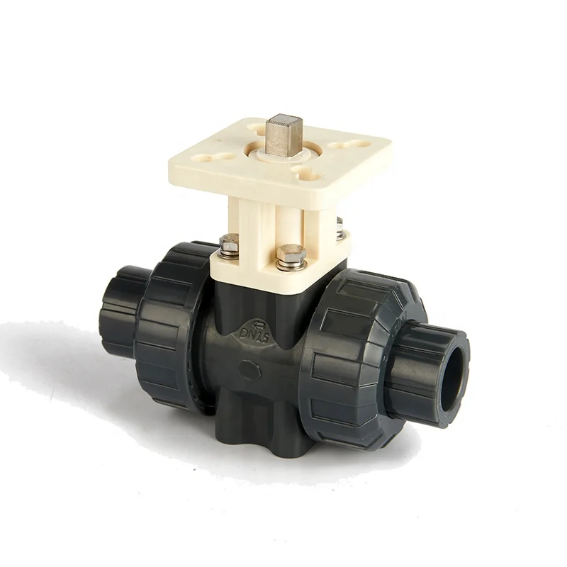 ISO9001 Certification DN15 1/2 inch 2 Way 220VAC Electric Actuated PVC Plastic Motorized Ball Valve Water Control