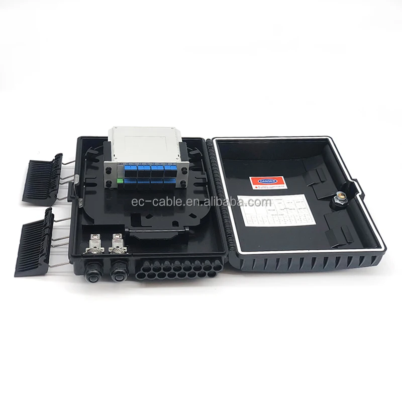 IP65 ANATEL FTTH ODB FDB 1x16 Core Clip on Fibra Optica Distribution Terminal Box Cajas Nap ftth box 16 fibras ip 65