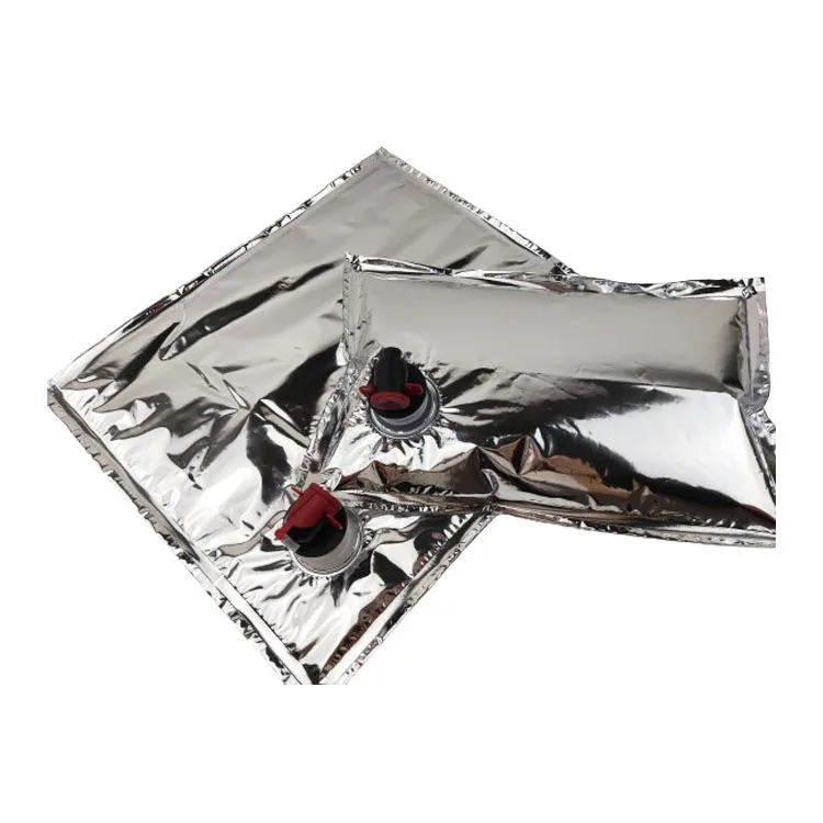 Customize Logo 5l 10l 20l Resealable Plastic Stand Up Wine Beverage Aseptic Bags Syrup Valve Pouches Dispenser Bag In Box Filler