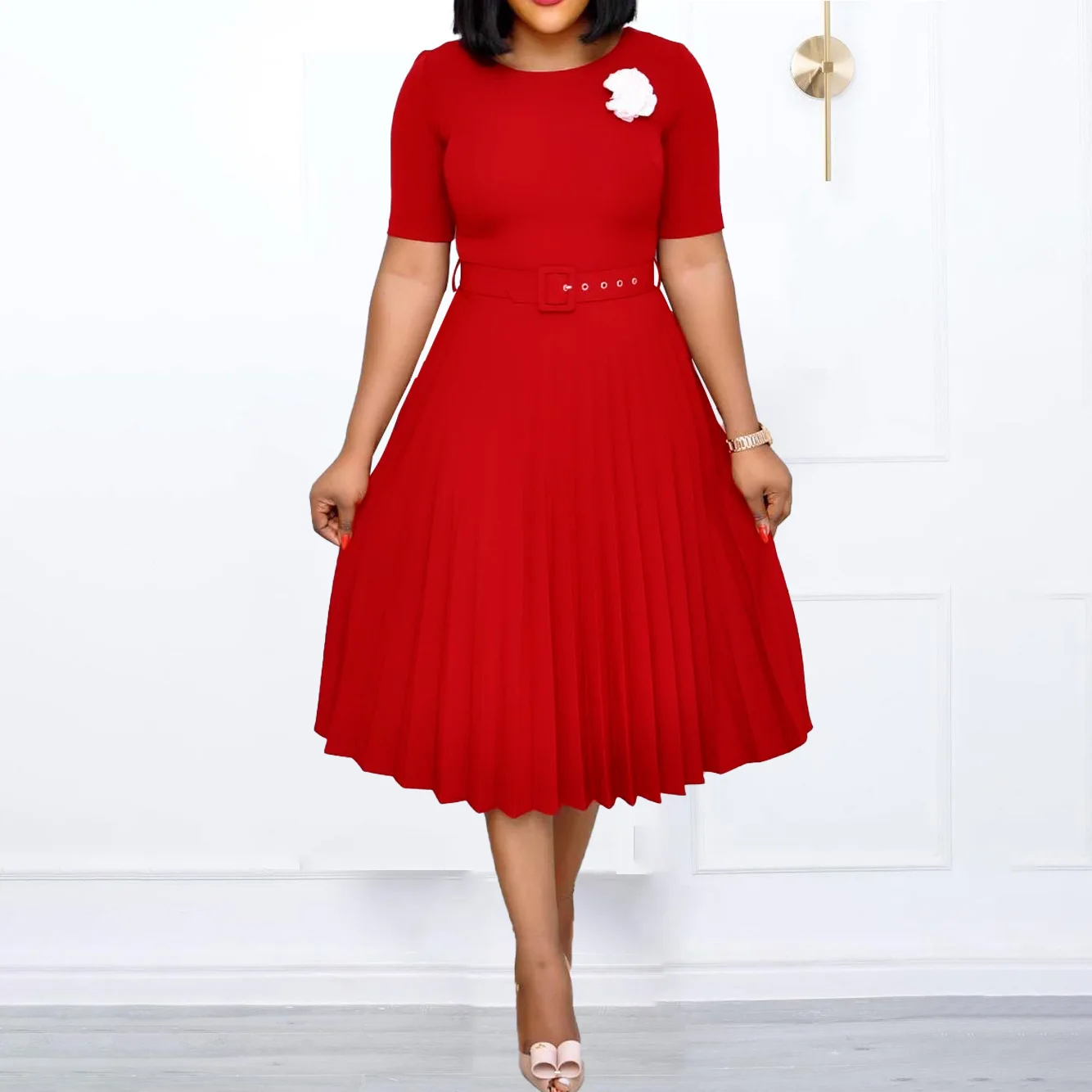 Женская летняя одежда с кружевным воротником без рукавов