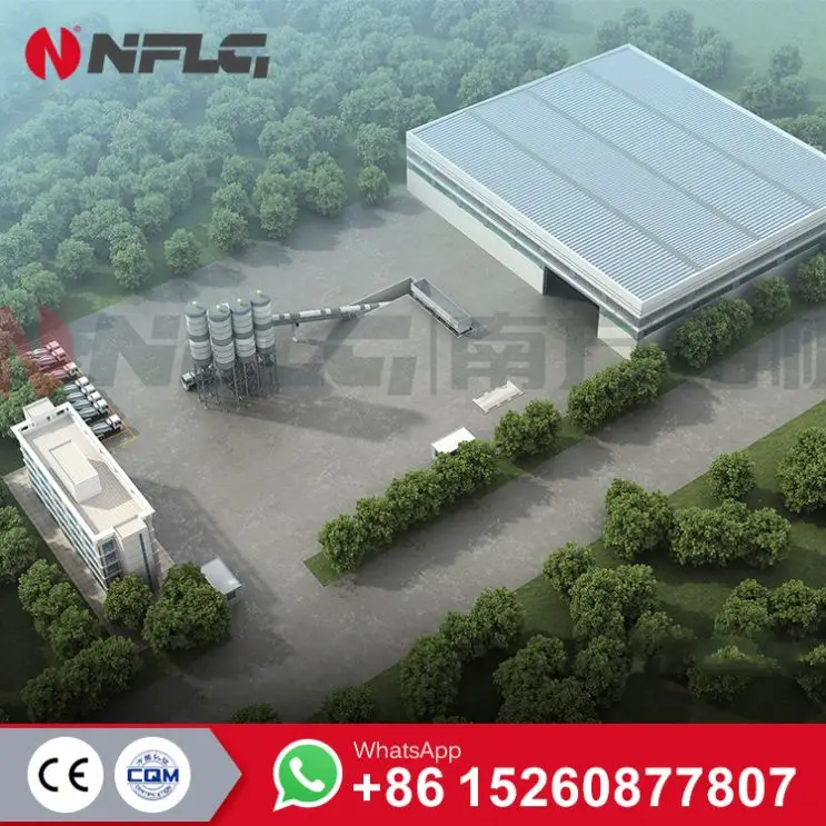 Skip Hopper HZS300 Concrete Batching Plant HZS300 Beton Mixing Plant Malaysia Production Line Indonesia Philippines RUSSIA