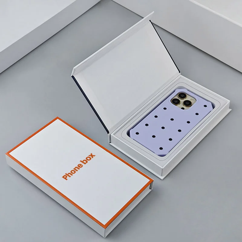 Cellphone Mobile Phone Packaging Rigid Paper Cardboard for  smartphone iphone  otterbox 15 pro max