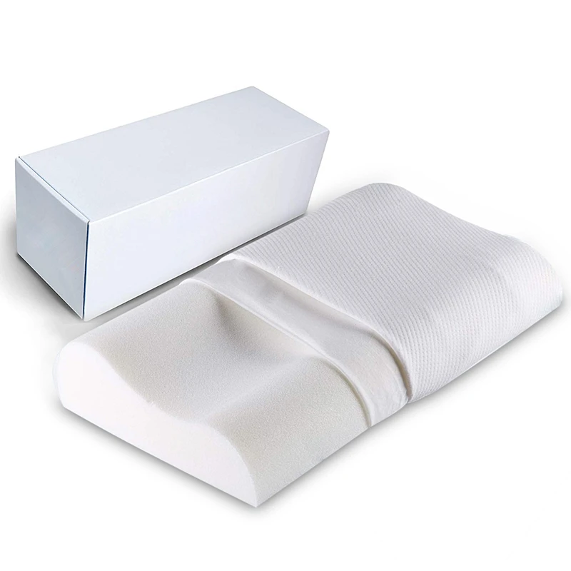 Orthopedic Cervical Adjustable Aloe Vera Bamboo Contour Memory Foam Pillow Cotton Cover Nursing bed pillow