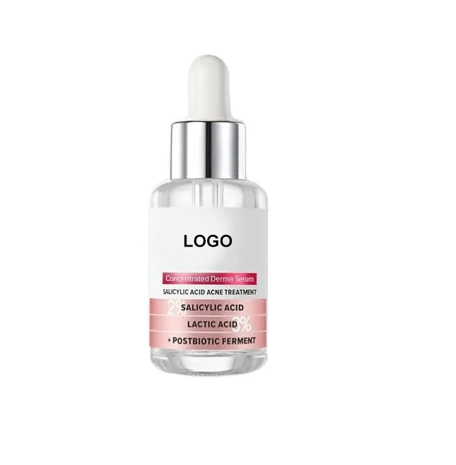 Salicylic Acid Acne Treatment 30ml Serum Pimples Fades Post-Acne Marks With 3% Lactic Acid Brightening Face Serum