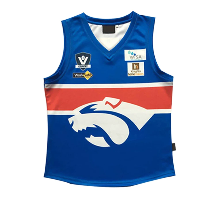 Oem Custom Best Quality Durable Afl Football Jersey Footy Jumper