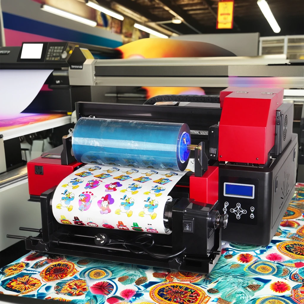 New Arrivals A3 Roll To Roll UV DTF Printer For Bottle Cups Pen Wrap Label Printer Sticker Machine