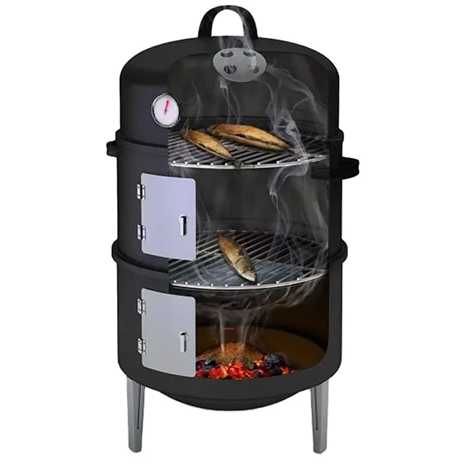 Durable Custom Outdoor Camping Barbecue Vertical Smoker Bbq Grills BBQ Grill Machine