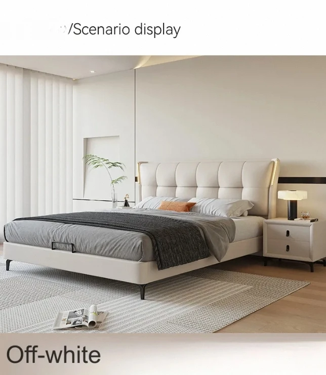 Luxury round Double Bed for Master Bedroom Solid Wood Frame Queen Size Red Net Princess Wedding Style for Home and Hotels