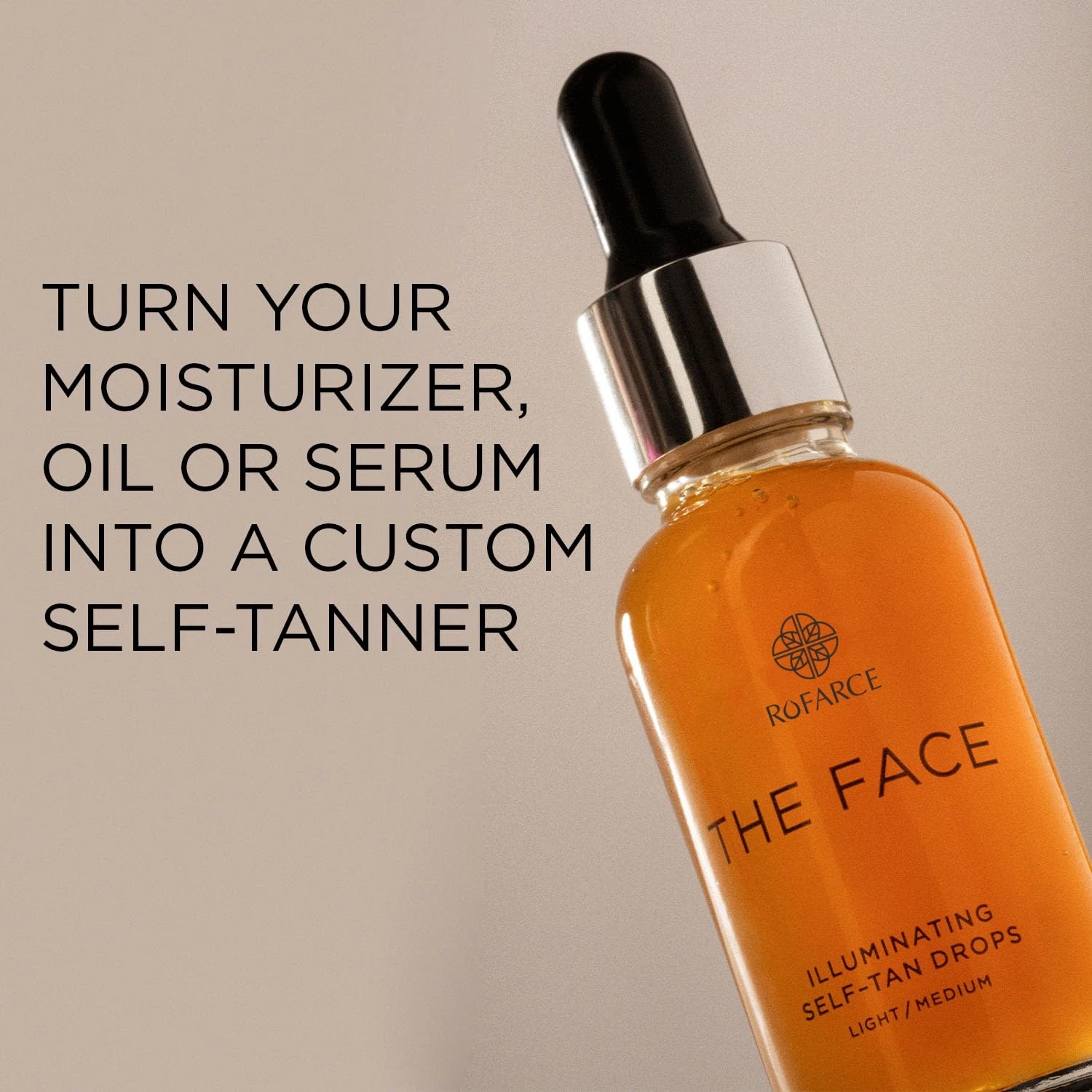 Private Label Self Tanning Drops to Make Self Tanner Face Tan Lotion for Minimize Imperfections, Cancel Redness, Even Skin Tone