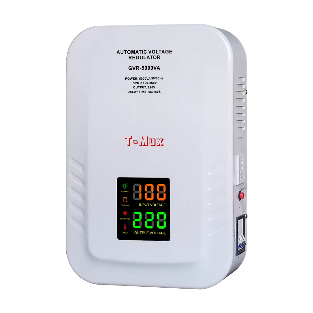 GVR 5000VA wall mounted Tmux low price automatic voltage stabilizers voltage regulator