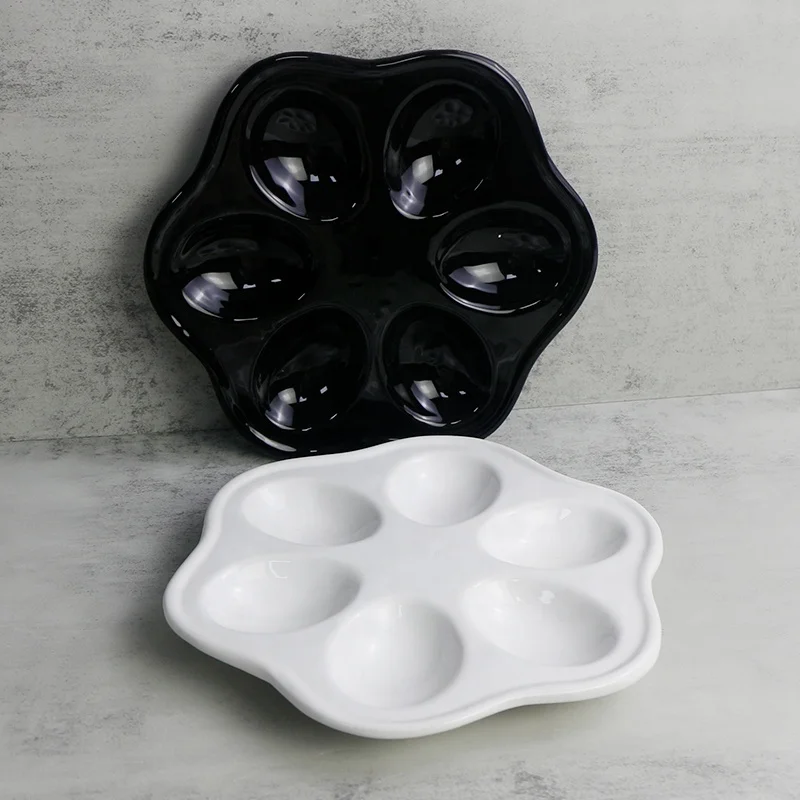 Sublimation Blanks Rooster Shape White Porcelain Egg Plates Breakfast Serving Plate Crockery Other Tableware