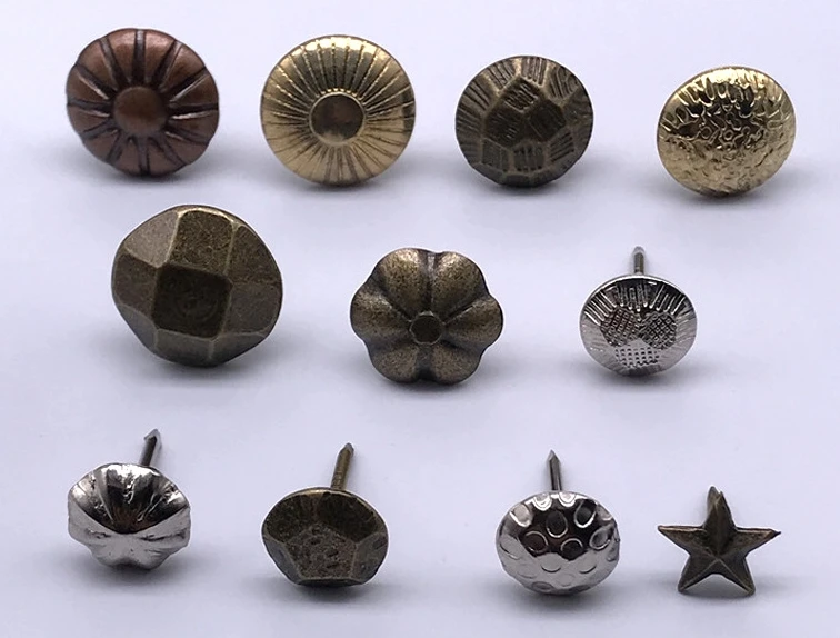 High Quality Old Gold Dimpled Celled Head Tacks Decorative Nails Sofa Nails  Furniture Upholstery Pin