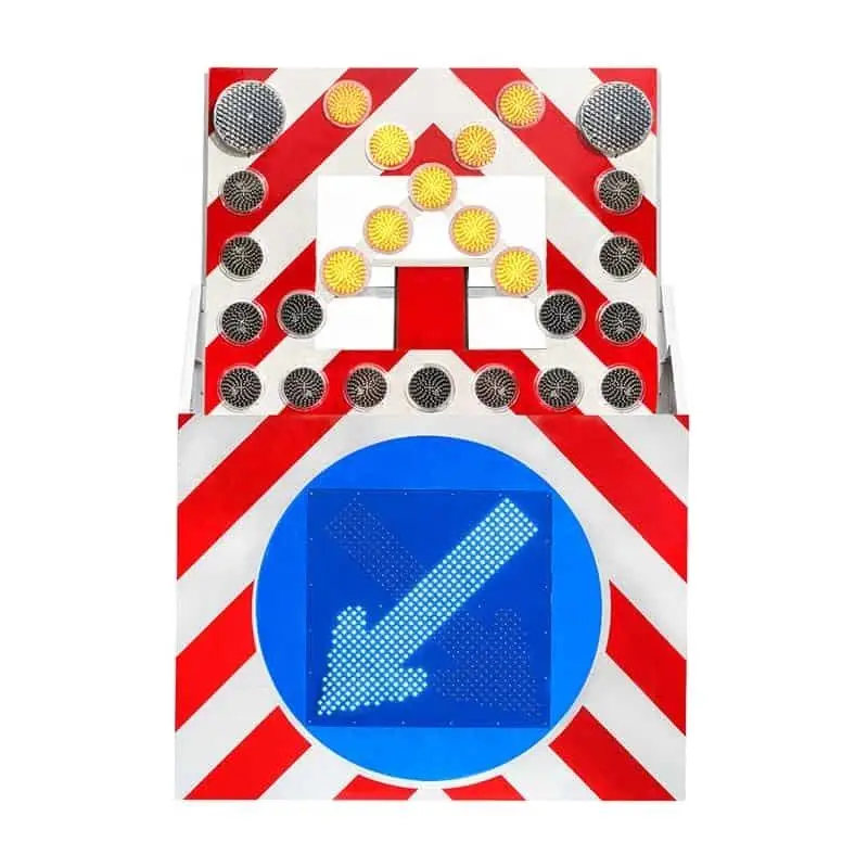 EN 12352  L8 L9 Lamps  Message Sign board LED lifting Arrow board aluminum Europe Standard