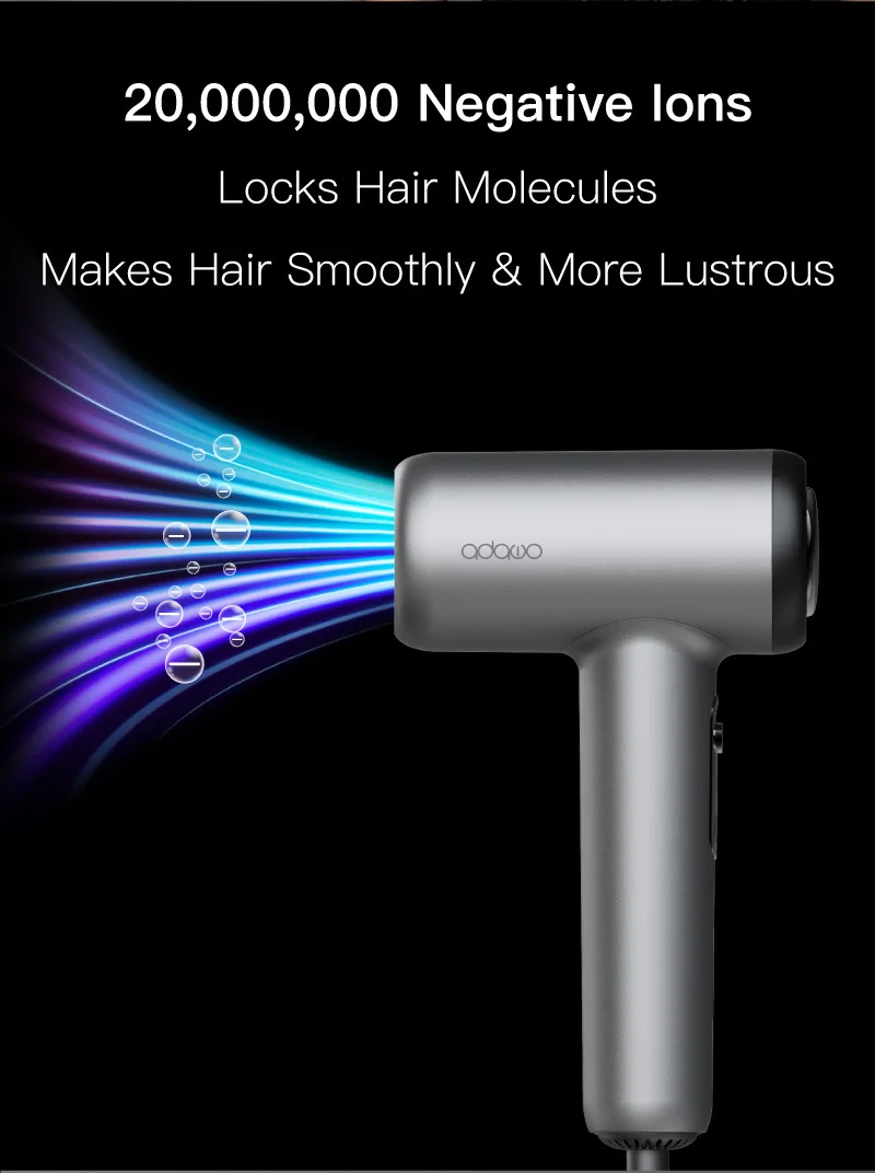 Новый стиль, 1500 Вт, безлистный мини-фен для салона мотора BLDC, фен для путешествий, гостиничный настенный фен, индивидуальный цвет