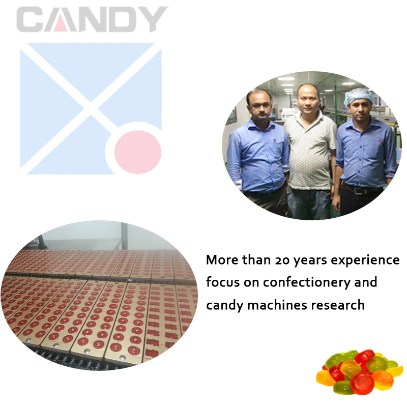 Auto QQ soft Candy Making Machine Large Gummy Candy Production Line