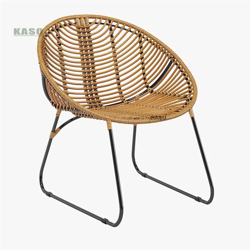Modern Rattan Wicker Chair Outdoor Furniture Dining Metal Teak Wood Restaurant Patio Woven aluminum Rope Stackable Garden Chair