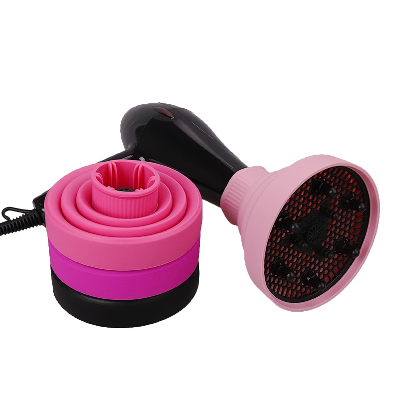 Salon Tool Universal Dryer Attachment Collapsible Silicone Hair Blow Dryer Diffuser