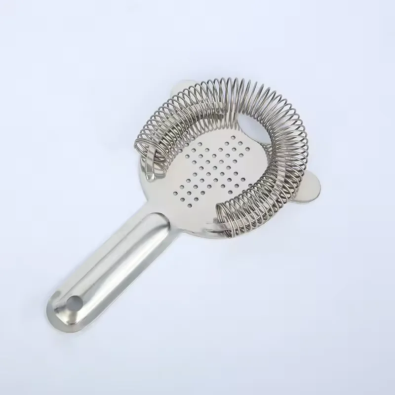 KLP High quality stainless steel 304 cocktail strainer porous Ice filter Bar supplies bar accessories bar strainer