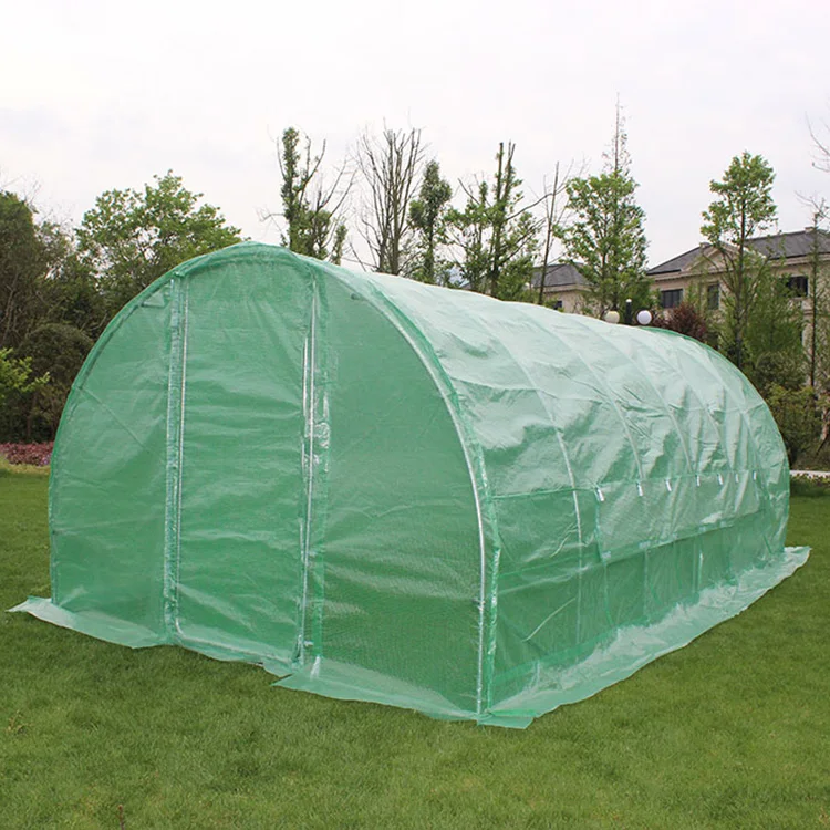 TLSP137 600cm(L) x300cm(W)x200cm(H) polytunnel greenhouse with metal door polyethylene tomato greenhouse hydroponic