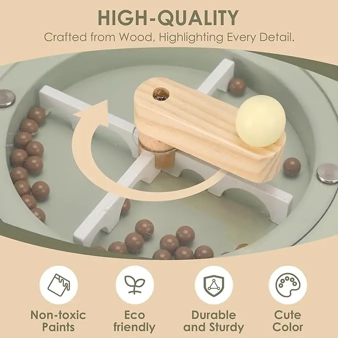 Wooden Coffee Maker Toy with Grinder  Pretend Play Kitchen Appliances & Accessories Toy Gift for Kids Toddlers