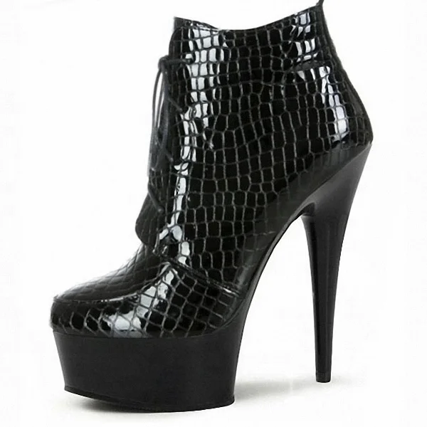 18cm /20cm ultra-high heels, thin heels and sky-high sexy stage shoes, fun low leg ankle boots