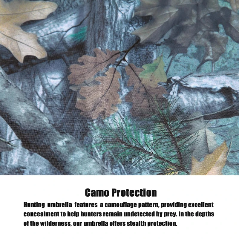 Quick Set Durable Easy-to-Install Break-Up Country Camo Treestand Roof Blind Shield Portable Weather-Resistant Hunting Umbrella